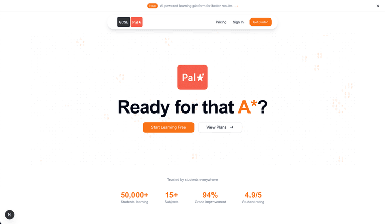 gcsepal - AI-powered learning platform